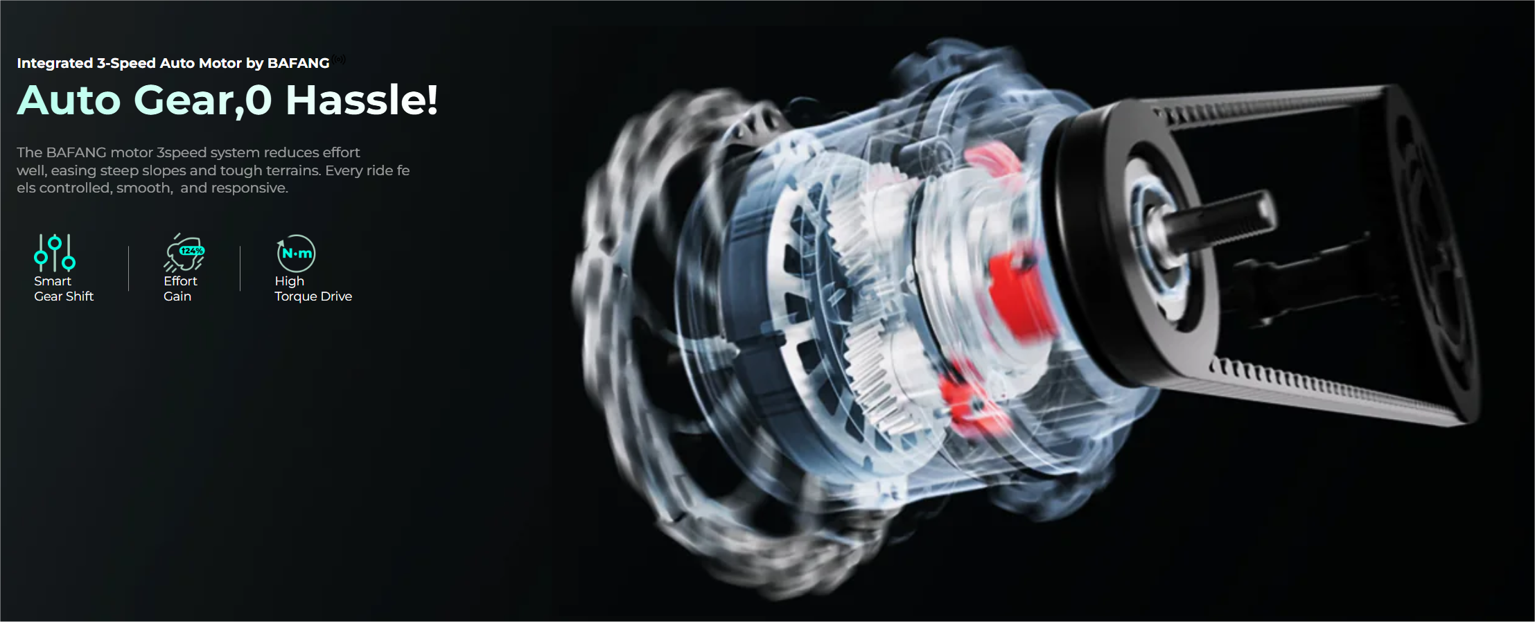 ADO Air 20 Ultra automatic 3-speed motor system