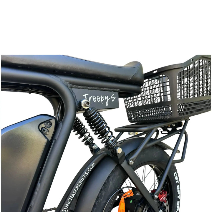 family riding Sun Chaser Troopy S electric bike on Gold Coast