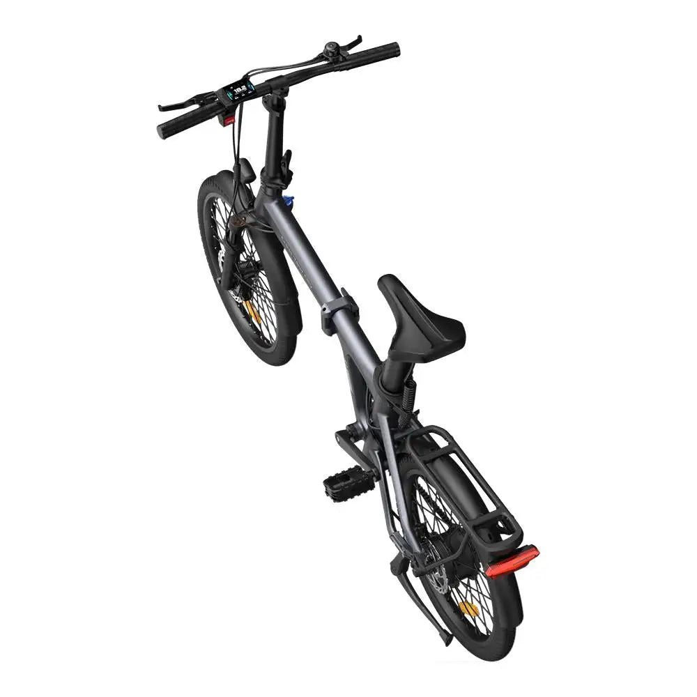 Folding bicycle on a white background