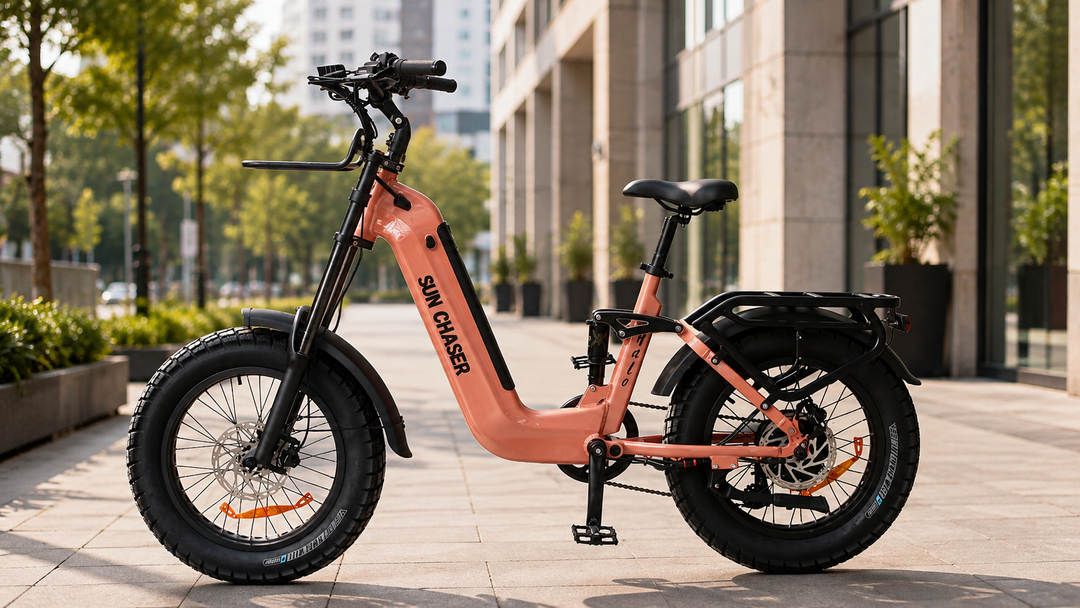 Sun Chaser Halo Step Through Fat Tyre Electric Bike Sun Chaser
