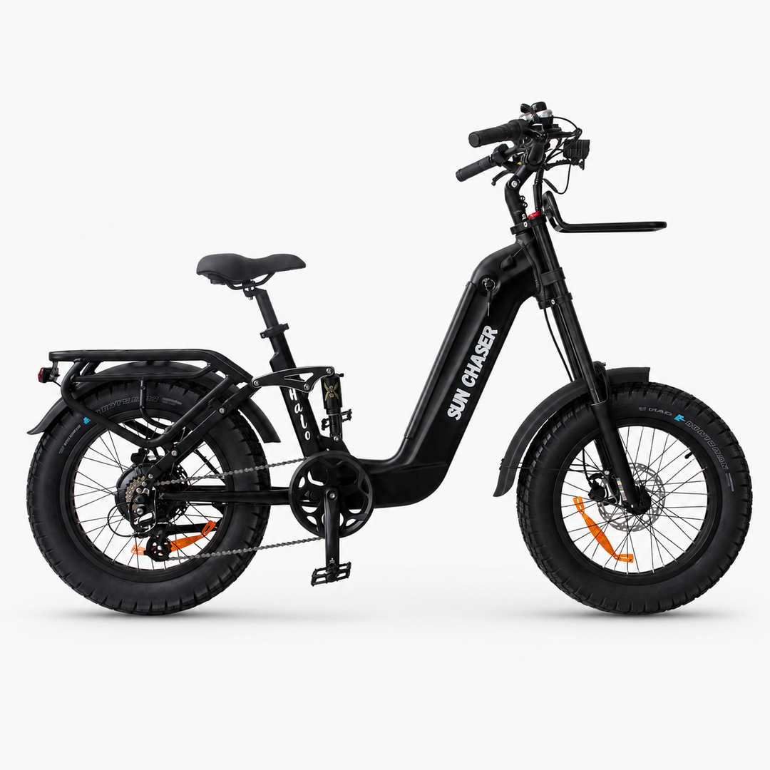 Sun Chaser Halo Step Through Fat Tyre Electric Bike Sun Chaser