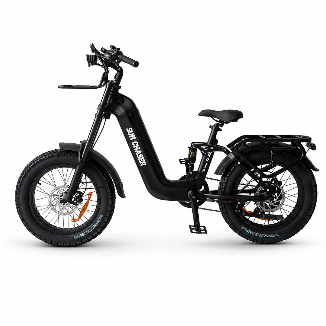 Sun Chaser Halo Step Through Fat Tyre Electric Bike Sun Chaser