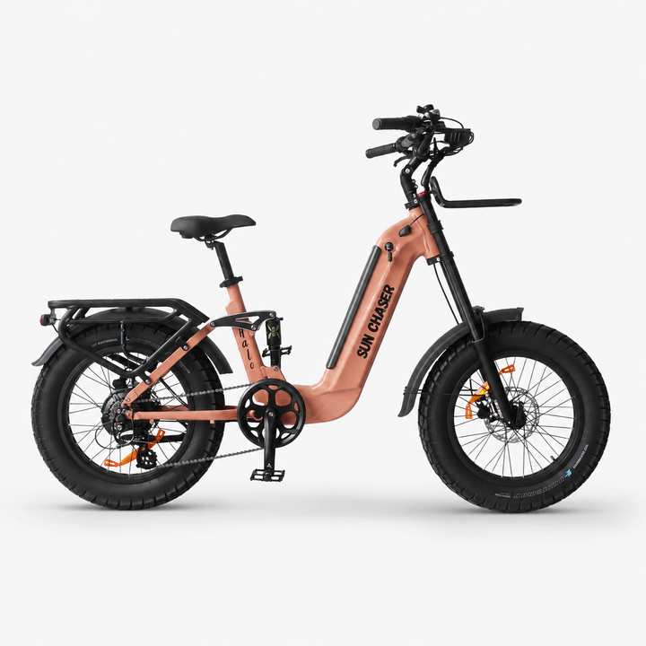 Sun Chaser Halo Step Through Fat Tyre Electric Bike Sun Chaser