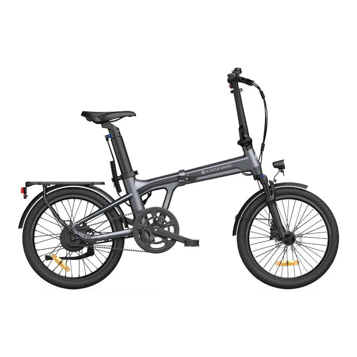 Folding electric bike on a white background