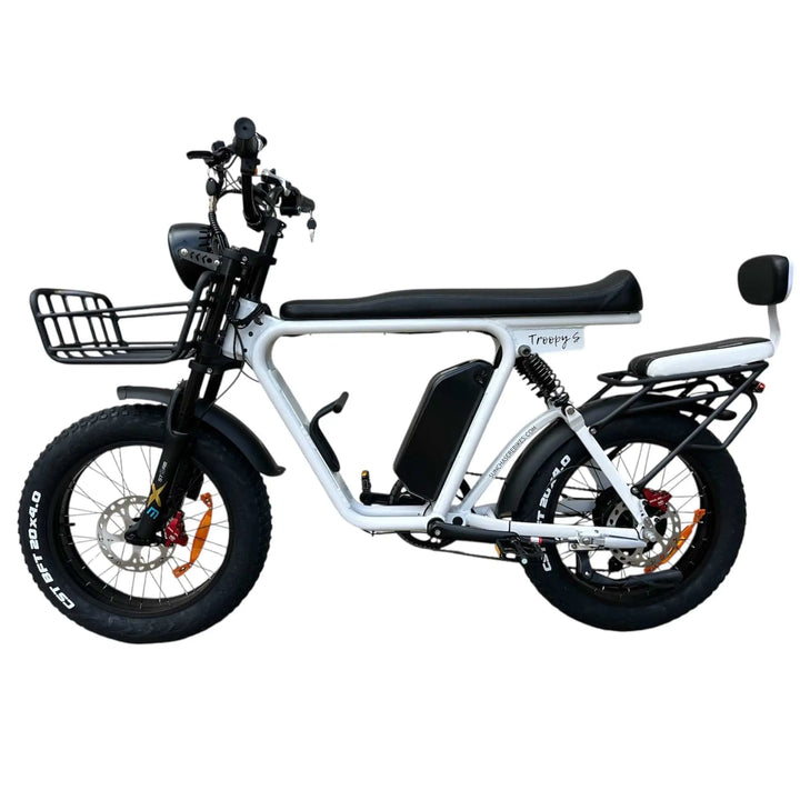 Troopy S fat tyre electric bike cruising Gold Coast streets