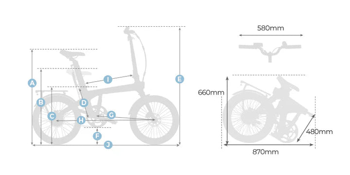 ADO Air Carbon Pro Ultra-Light Foldable eBike Sun Chaser Ebikes