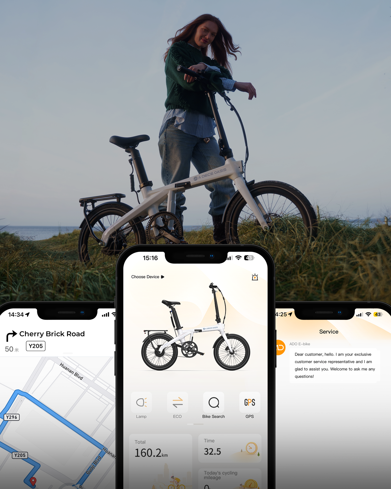 ADO Air Carbon Pro Ultra-Light Foldable eBike Sun Chaser Ebikes