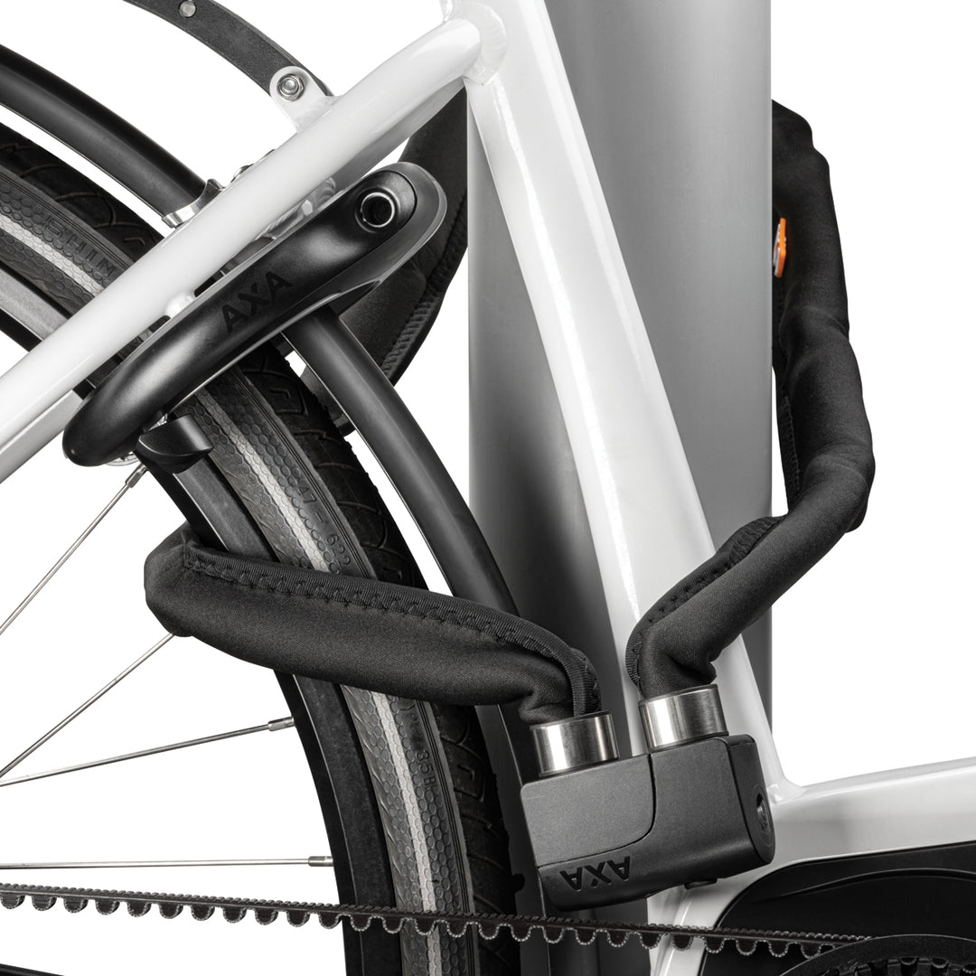 AXA Foldable 8-130 locked around a fixed object