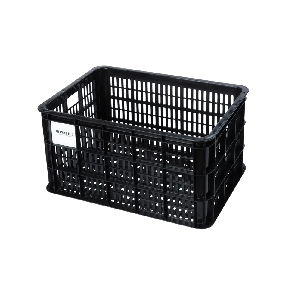 Basil Bicycle Crate Large 40L Black - Black
