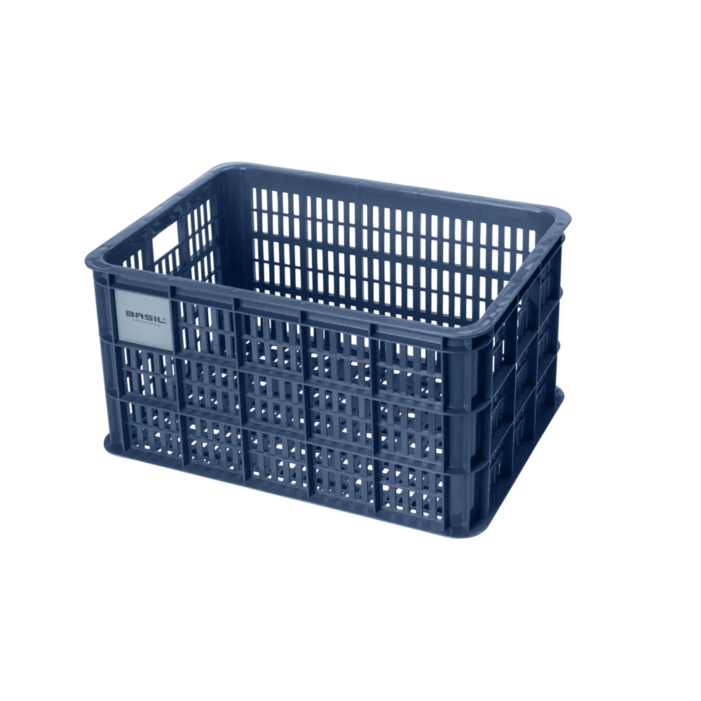 Basil Bicycle Crate Large 40L Black - Bluestone
