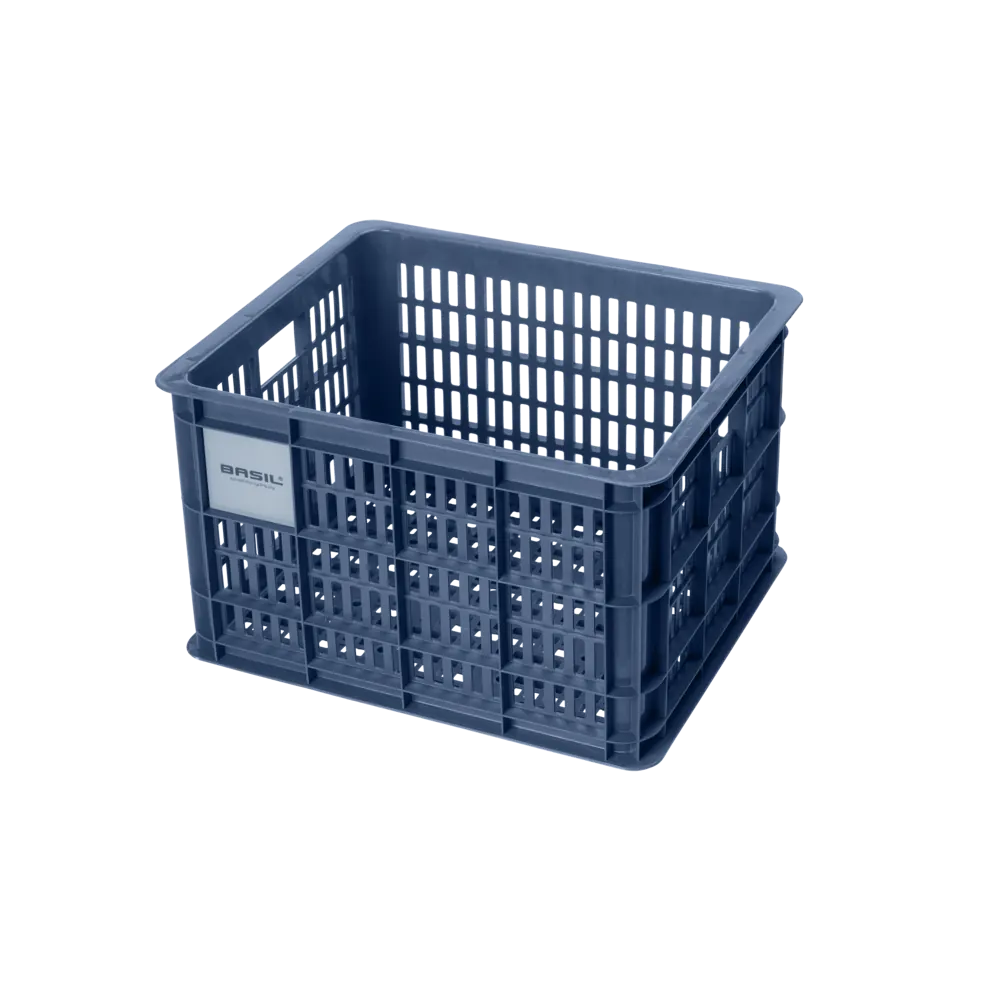 Basil Bicycle Crate Medium 29.5L Black - Bluestone