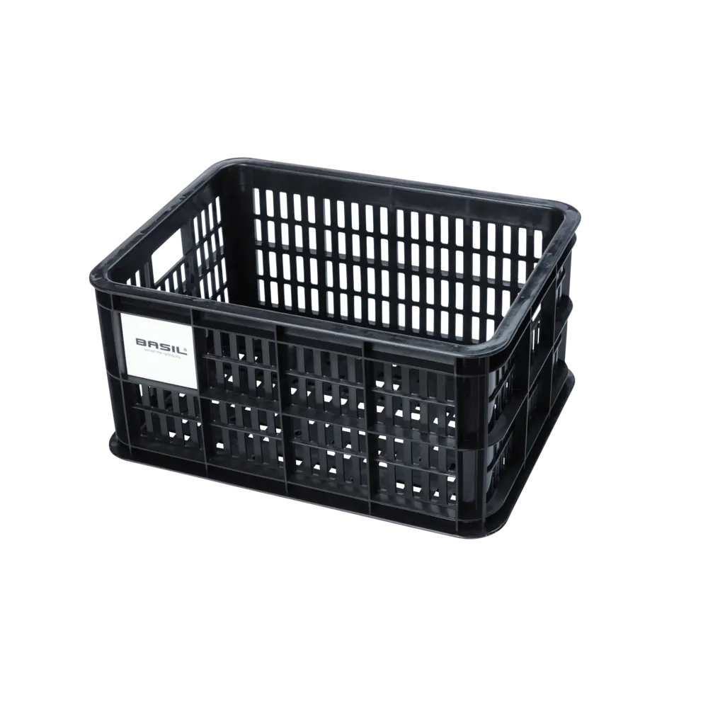 Basil Bicycle Crate Small 17.5L Black - Black