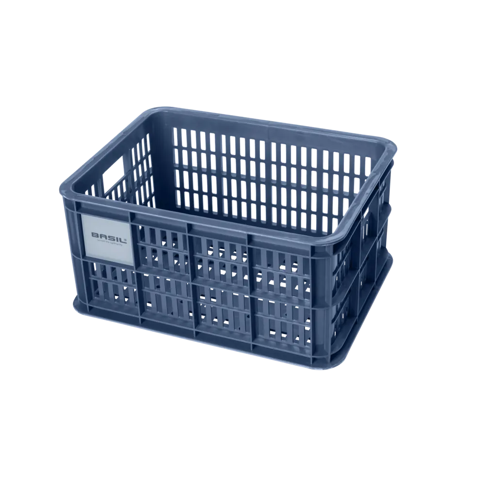 Basil Bicycle Crate Small 17.5L Black - Bluestone