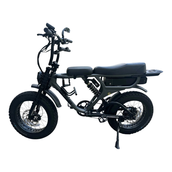 adjustable safety straps on eBike child front seat