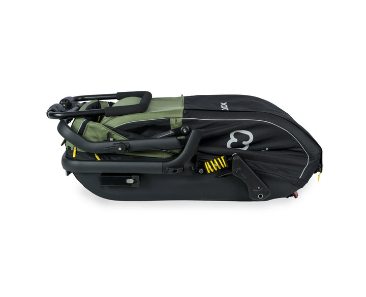 Hamax Pluto M dog trailer folded for storage