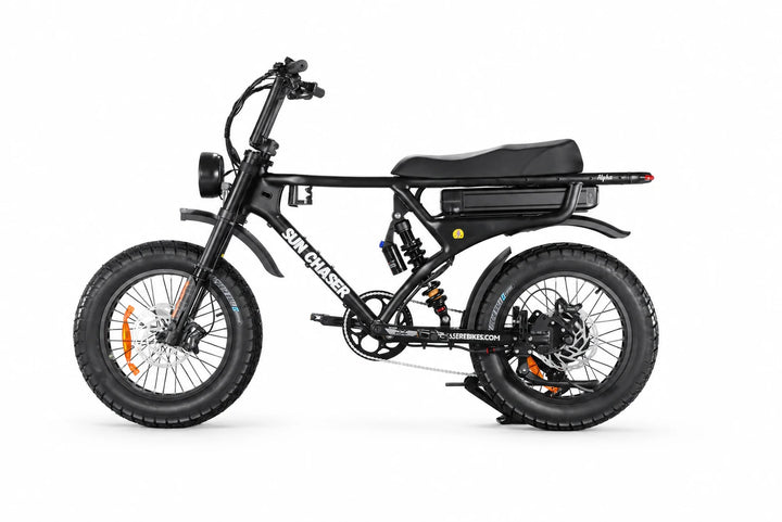 Sun Chaser AlphaV3 black electric bike — non drive side