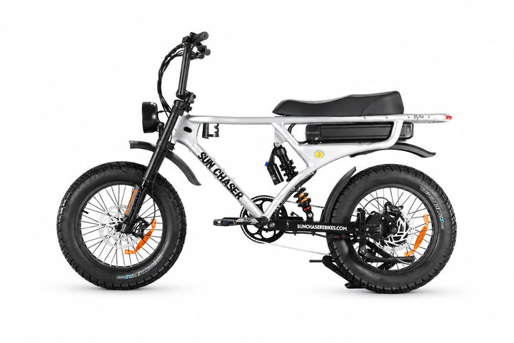 Sun Chaser AlphaV3 silver electric bike — non drive side