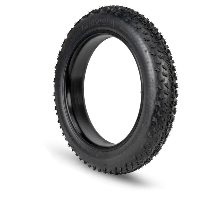 4 inch wide fat tyre on Kenda Krusade electric bike tyre