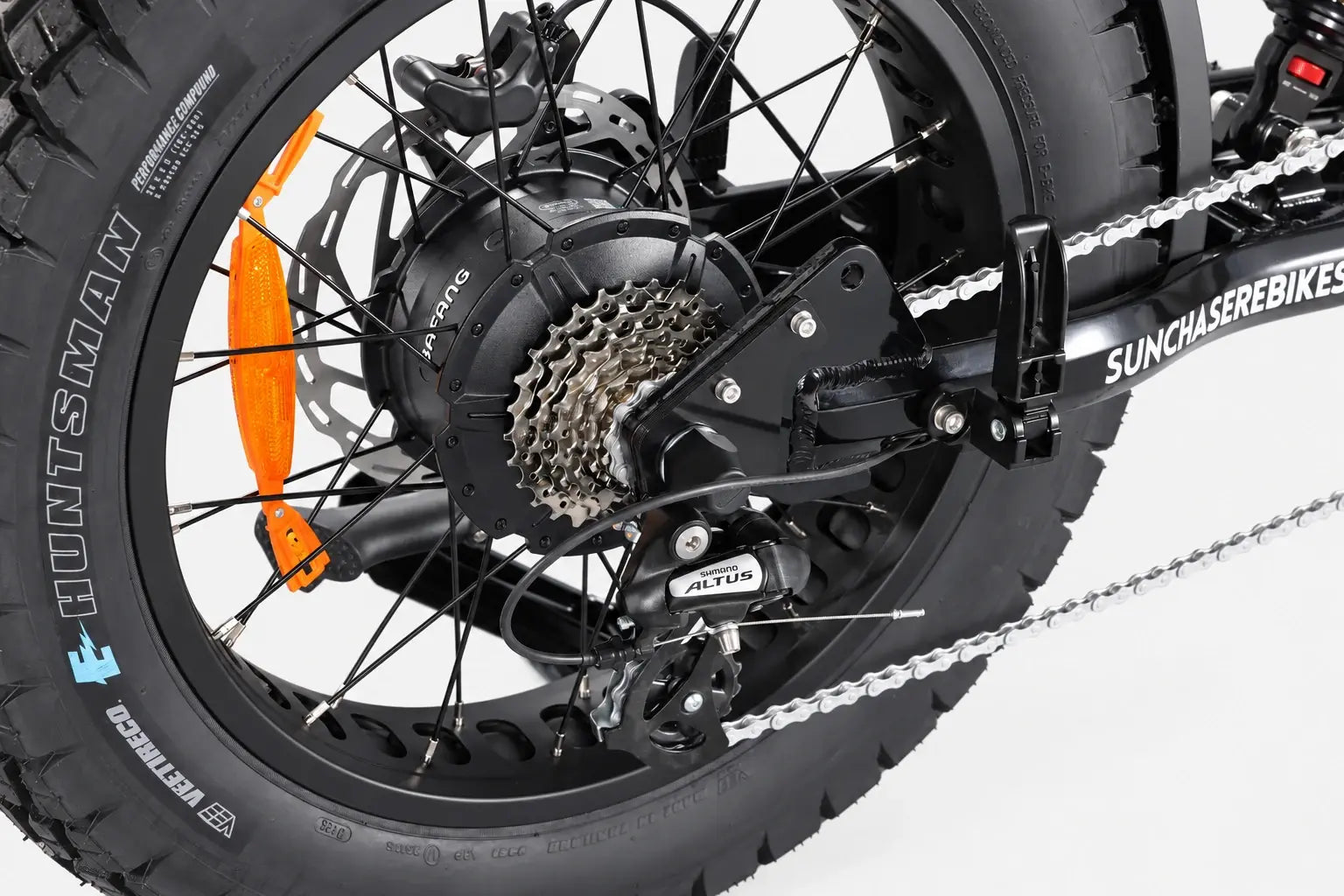 Alpha V3 rear hub motor, gears and chain